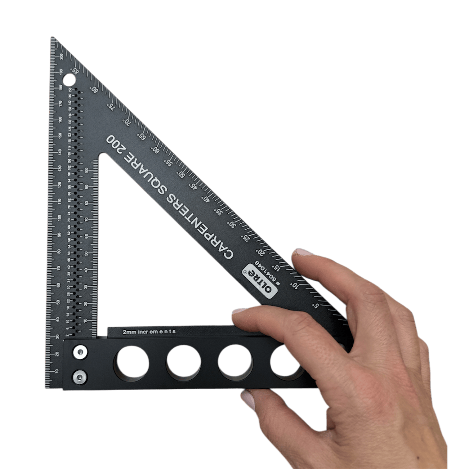 Oltre Aluminium Carpenter Triangle Square 200mm OT-HT-CS-AM
