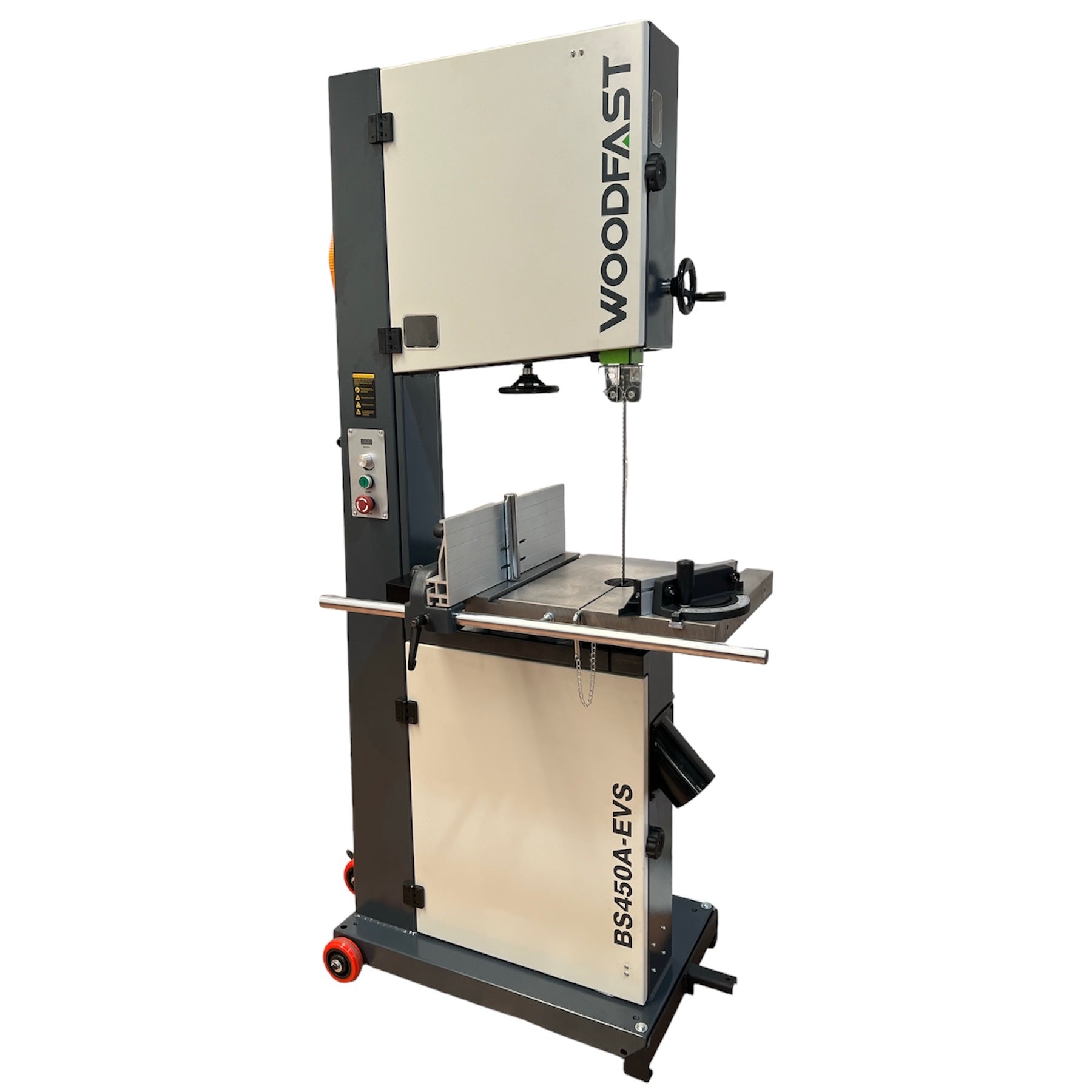 Woodfast 450mm (18") Deluxe Wood / Metal Bandsaw with Electronic Variable Speed 2.5HP 240V BS450A-EVS
