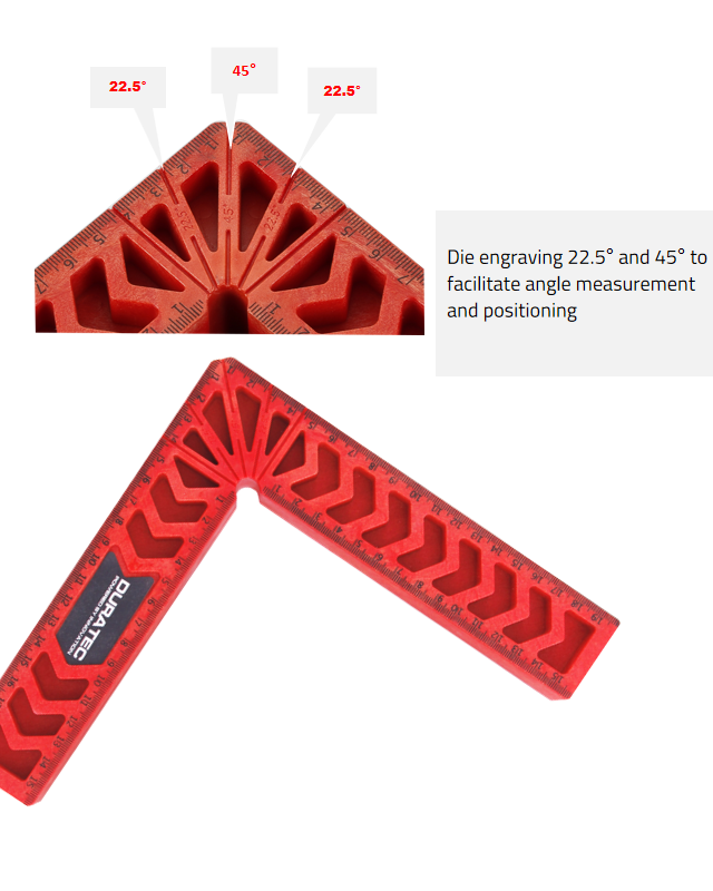 Duratec 4Pce Set of Mini Clamping Squares 867 by Duratec