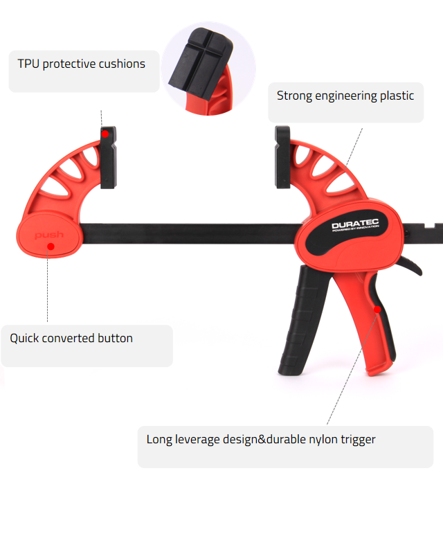180Kg x 90mm Bar Clamp 858 by Duratec