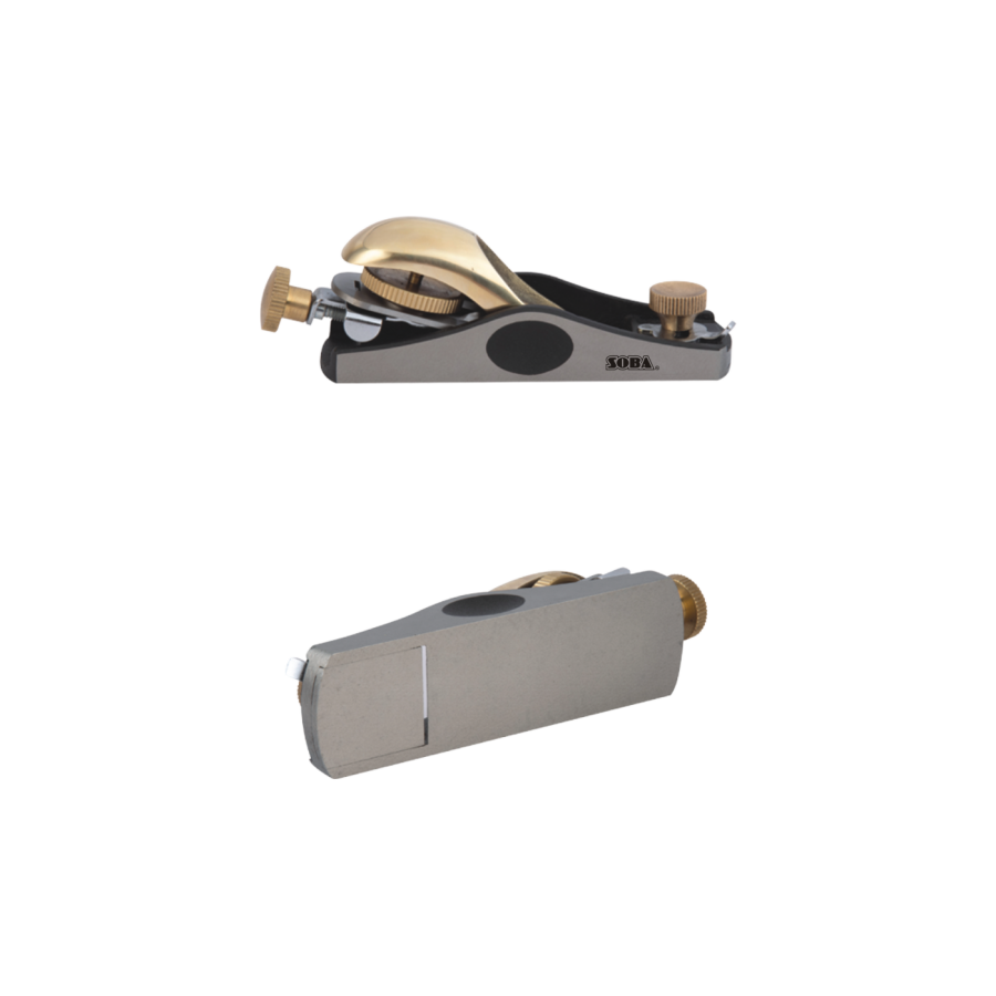 Soba #60-1/2, #9-1/2, #69 1/2 150mm (6") Block Plane with Adjustable Mouth with Brass Cap 260600 / 260610 / 260630