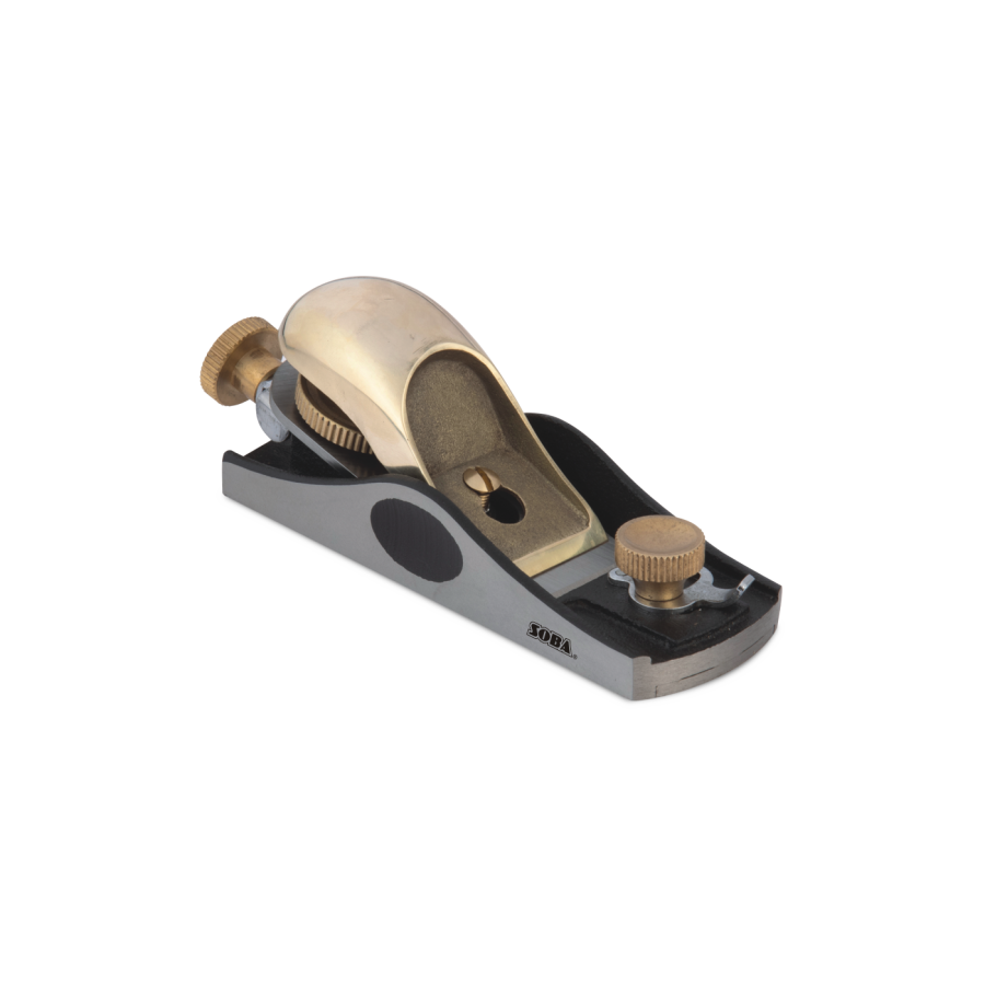 Soba #60-1/2, #9-1/2, #69 1/2 150mm (6") Block Plane with Adjustable Mouth with Brass Cap 260600 / 260610 / 260630