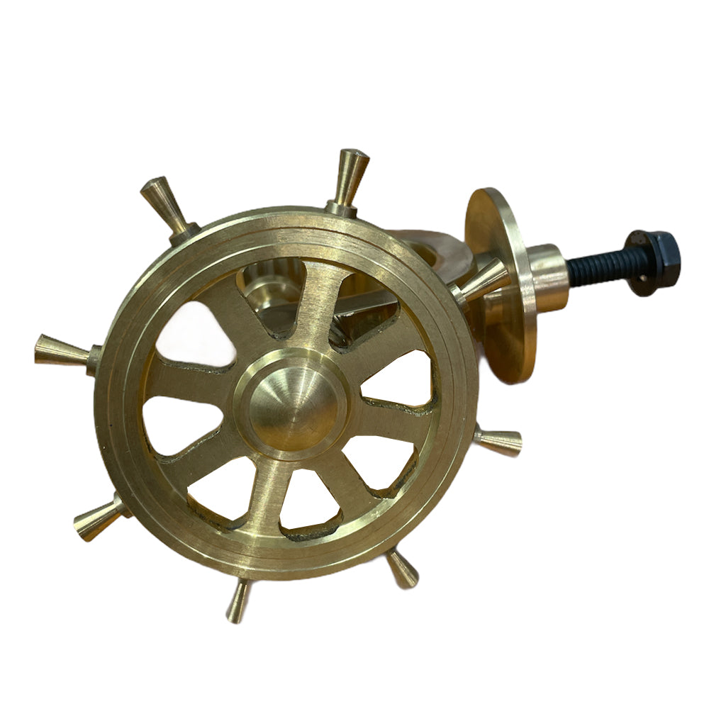 Brass Ship's Wheel Nut Cracker 261275 by Soba