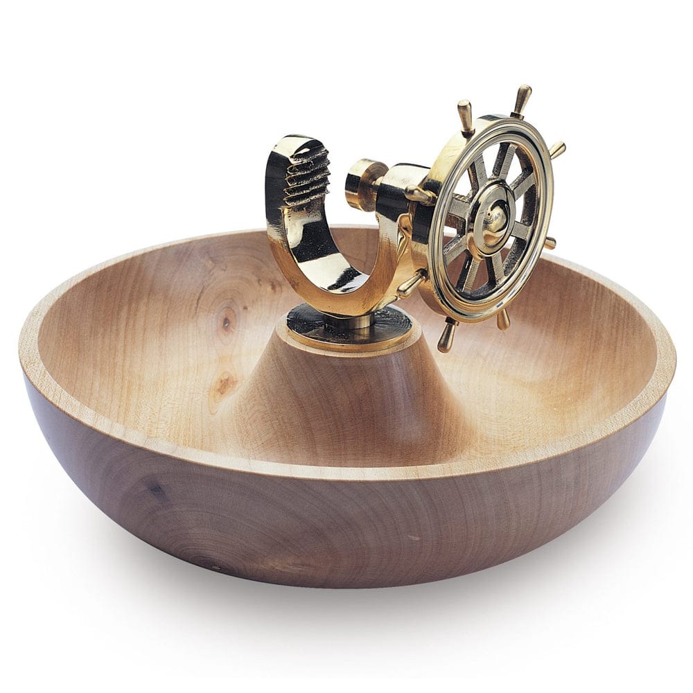 Cast Iron Ship's Wheel Nut Cracker 261276 - Nut Cracking Mechanism for Woodturning Projects