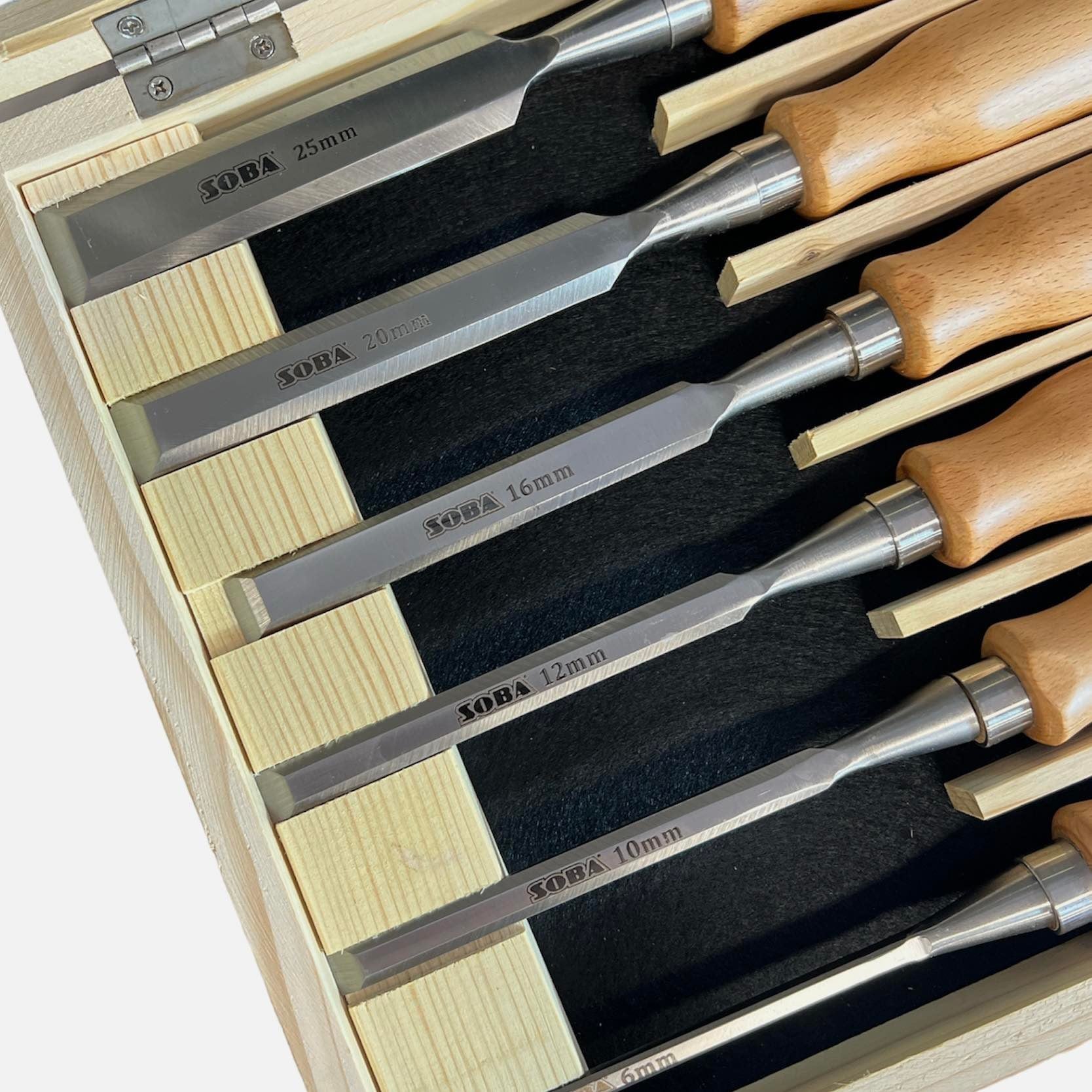 6Pce Woodworking Chisel Set 290050-N by Soba