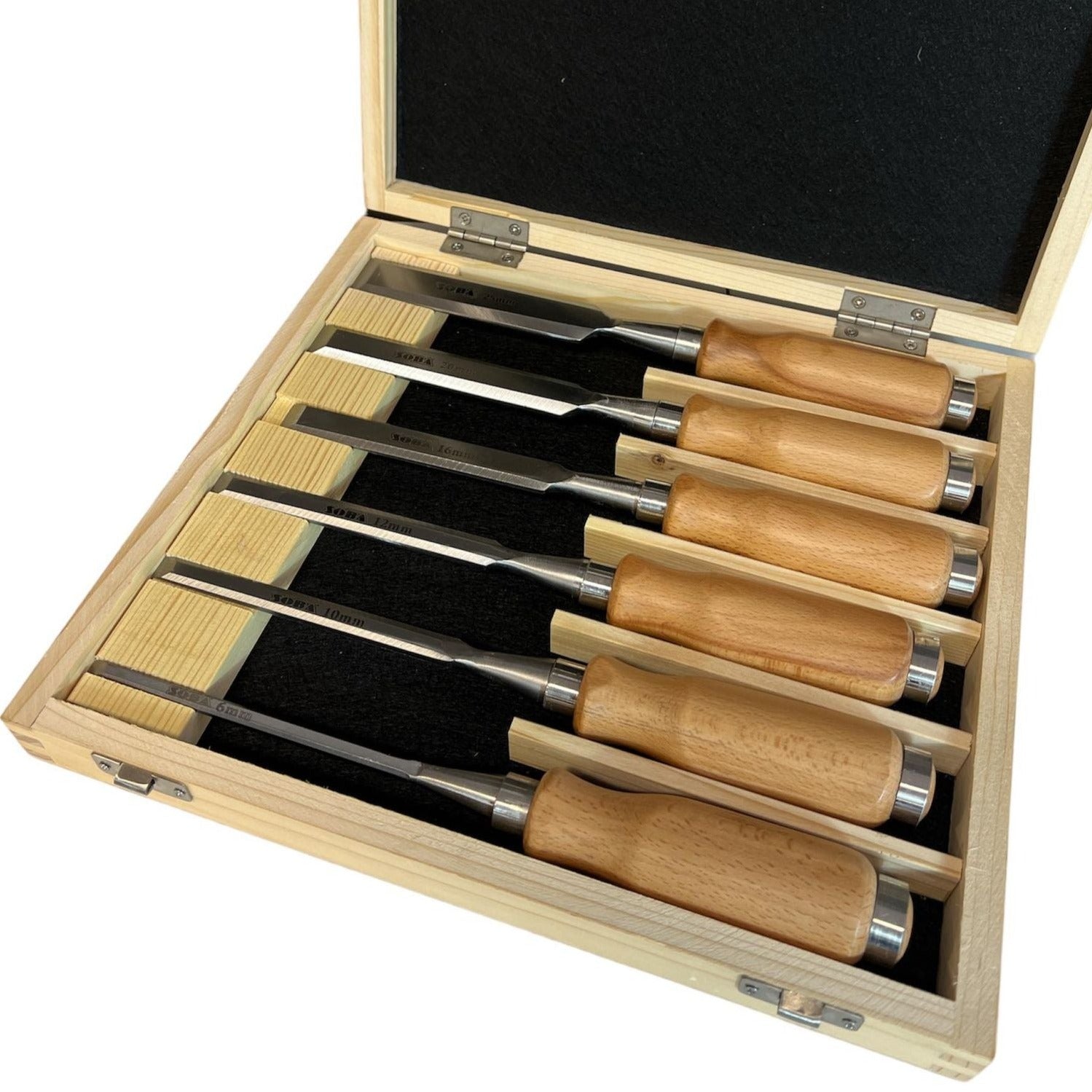 6Pce Woodworking Chisel Set 290050-N by Soba