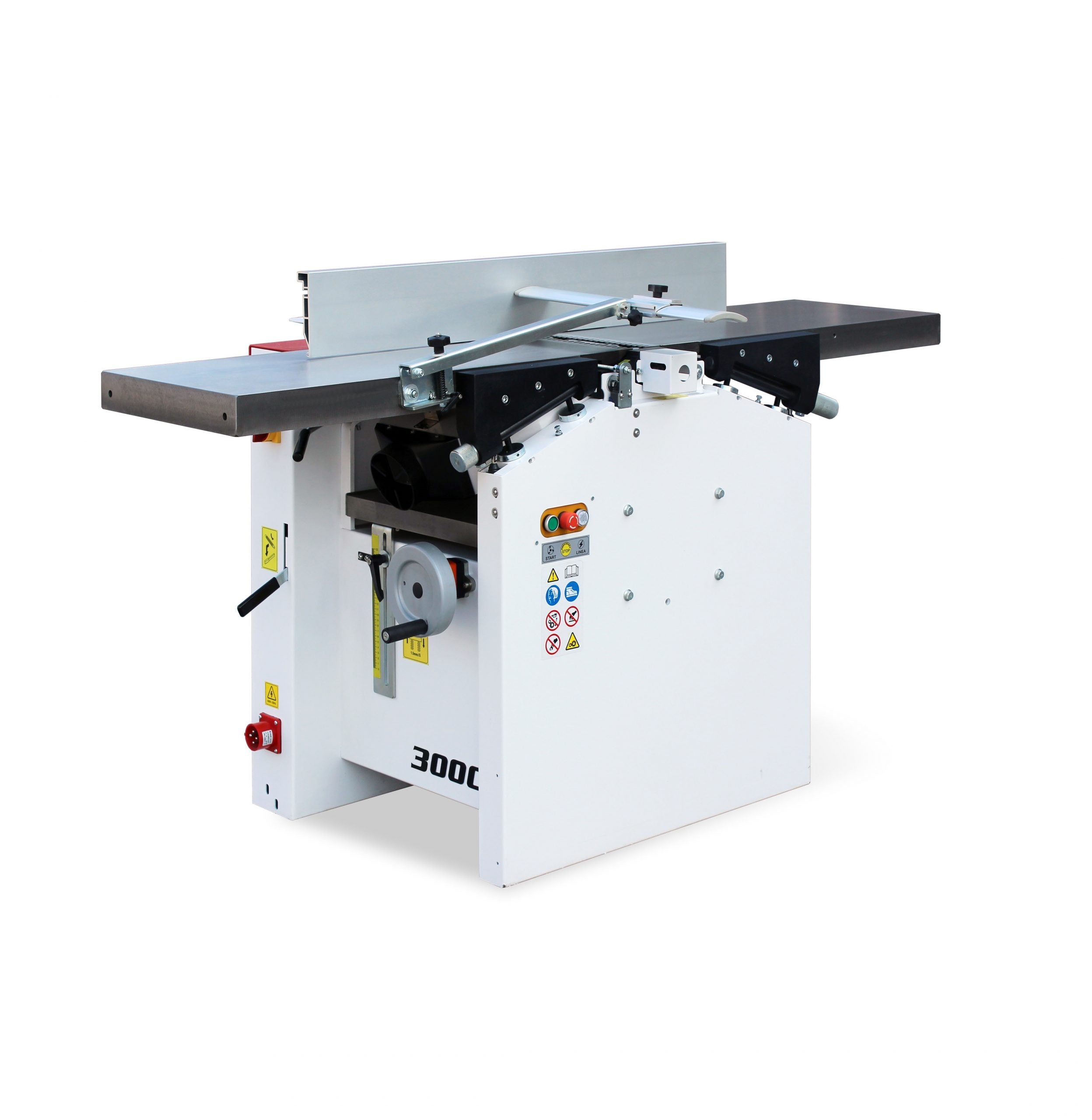 300mm (12") Italian Designed Professional Combination Planer & Thicknesser with Spiral Head Cutter Block 300C 240V by Sicar