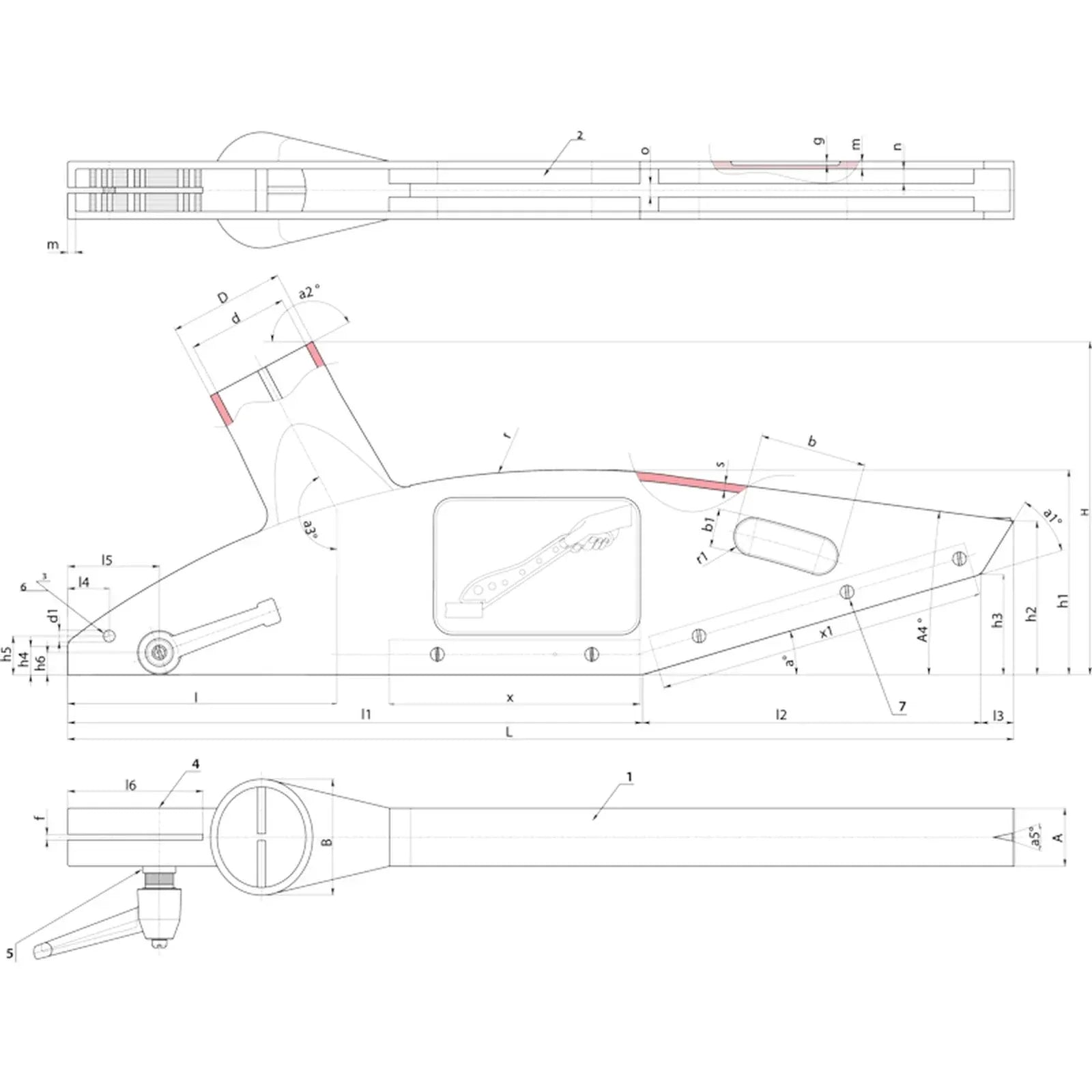 Boteco T556 Saw Safety Blade Guard - Suits Circular Saw / Table Saw / Panel Saw