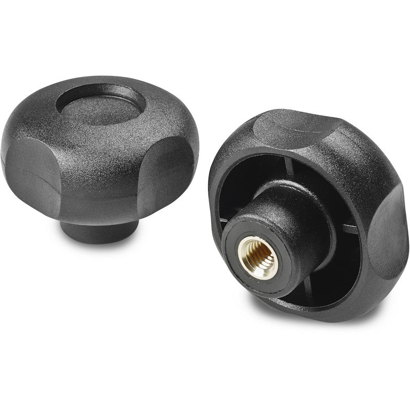 Boteco G732 Series 4-Lobe Handwheel With Threaded Stud