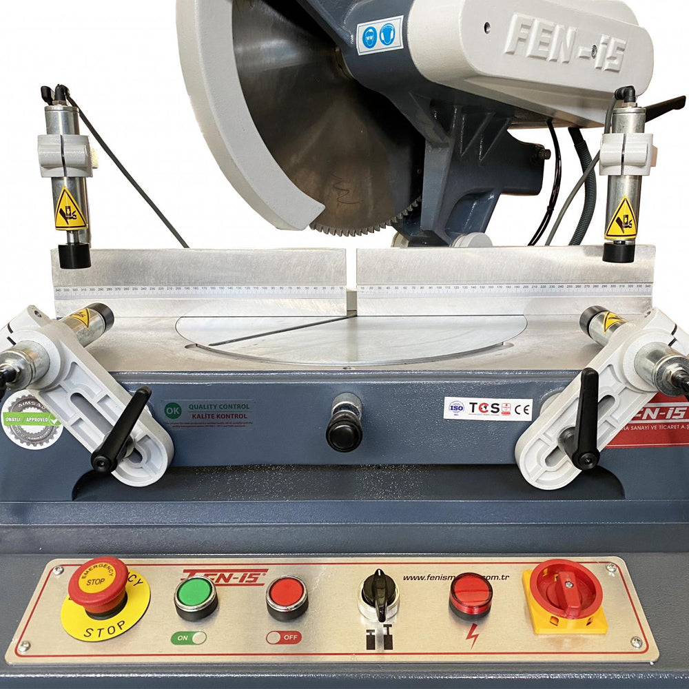 400mm Pneumatic Aluminium, PVC & Wood Profile Cutting Mitre Saw Machine 415V FN 400P by Fen-Is