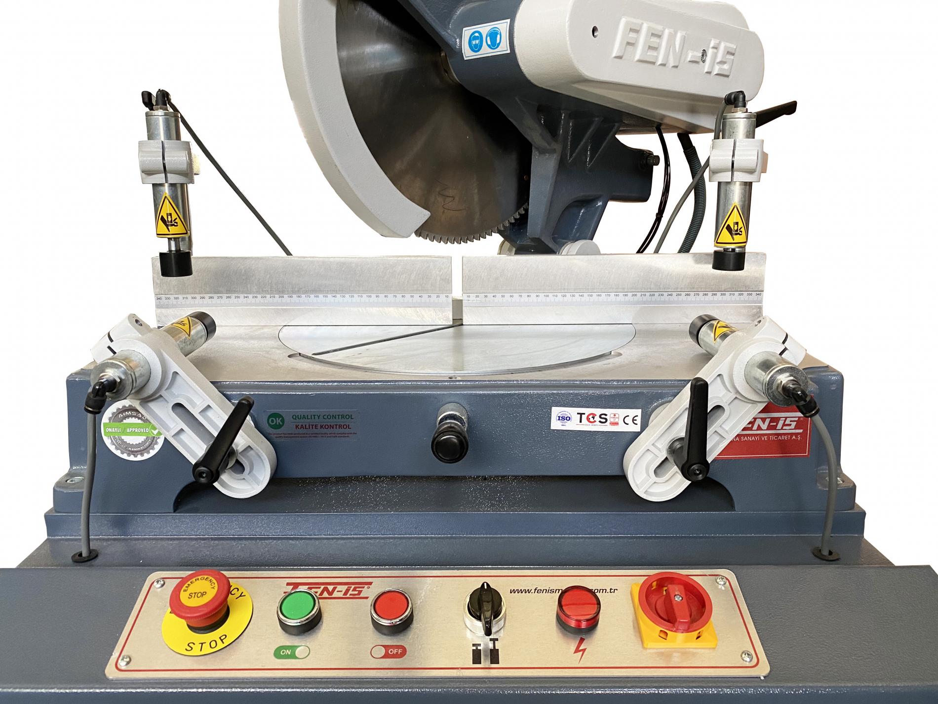 400mm Hydro Pneumatic Automatic Aluminium, PVC & Wood Profile Cutting Mitre Saw Machine 415V FN 400HP by Fen-Is