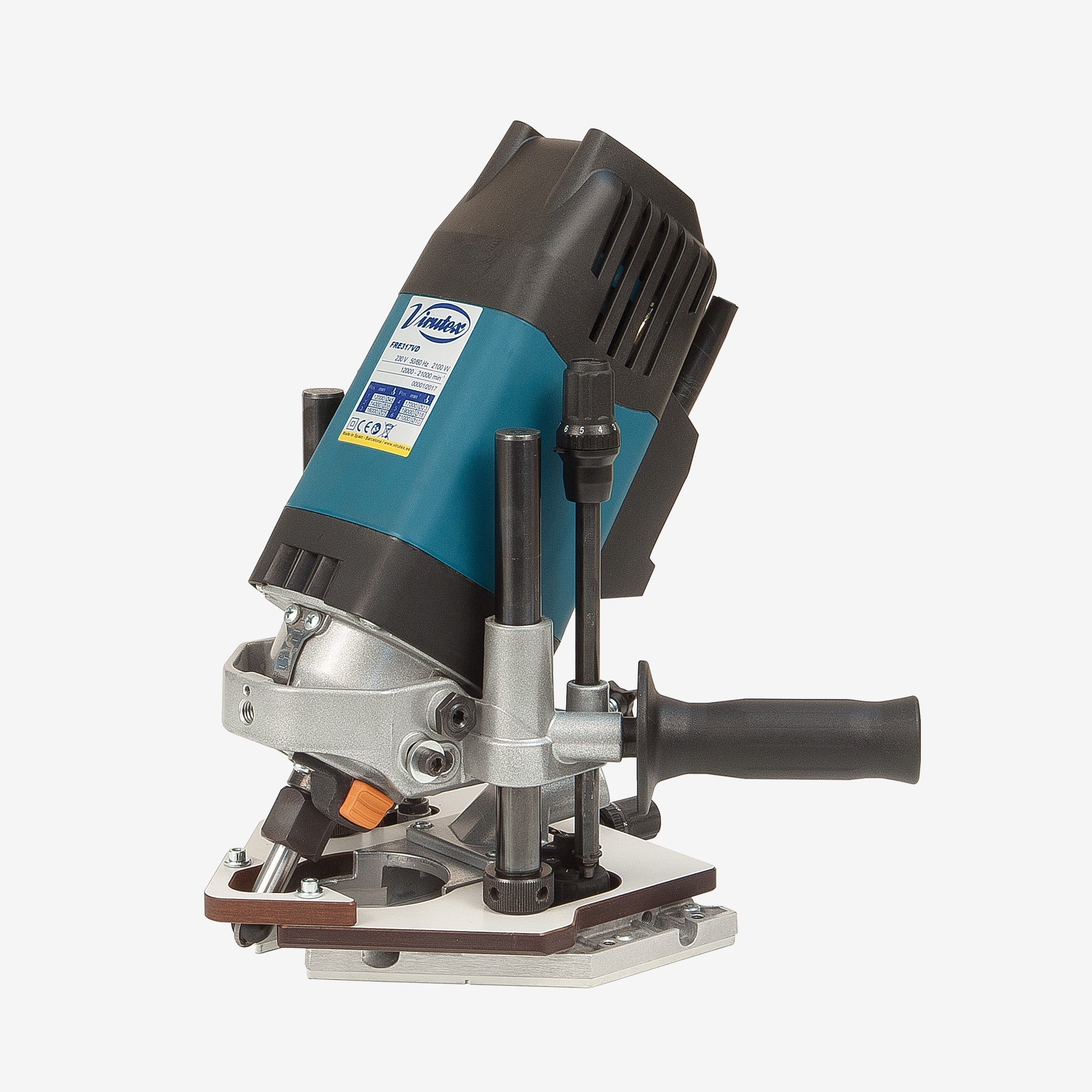 Virutex 2100W Tiltable Coving Router For Solid Surfaces 240V FRE317VD