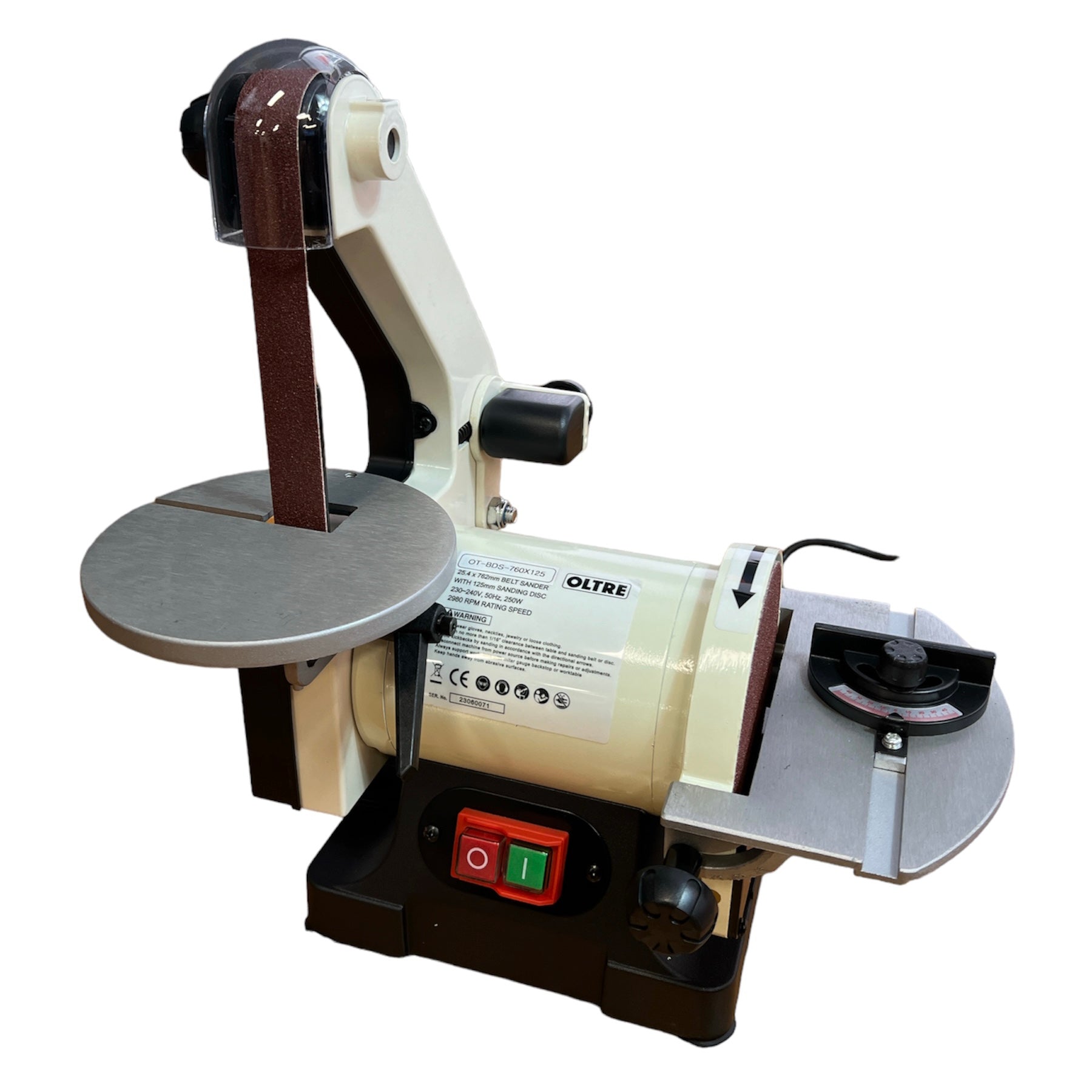 25mm (1") x 760mm (30") Belt & 125mm (5") Disc Sander OT-BDS-760X125 by Oltre