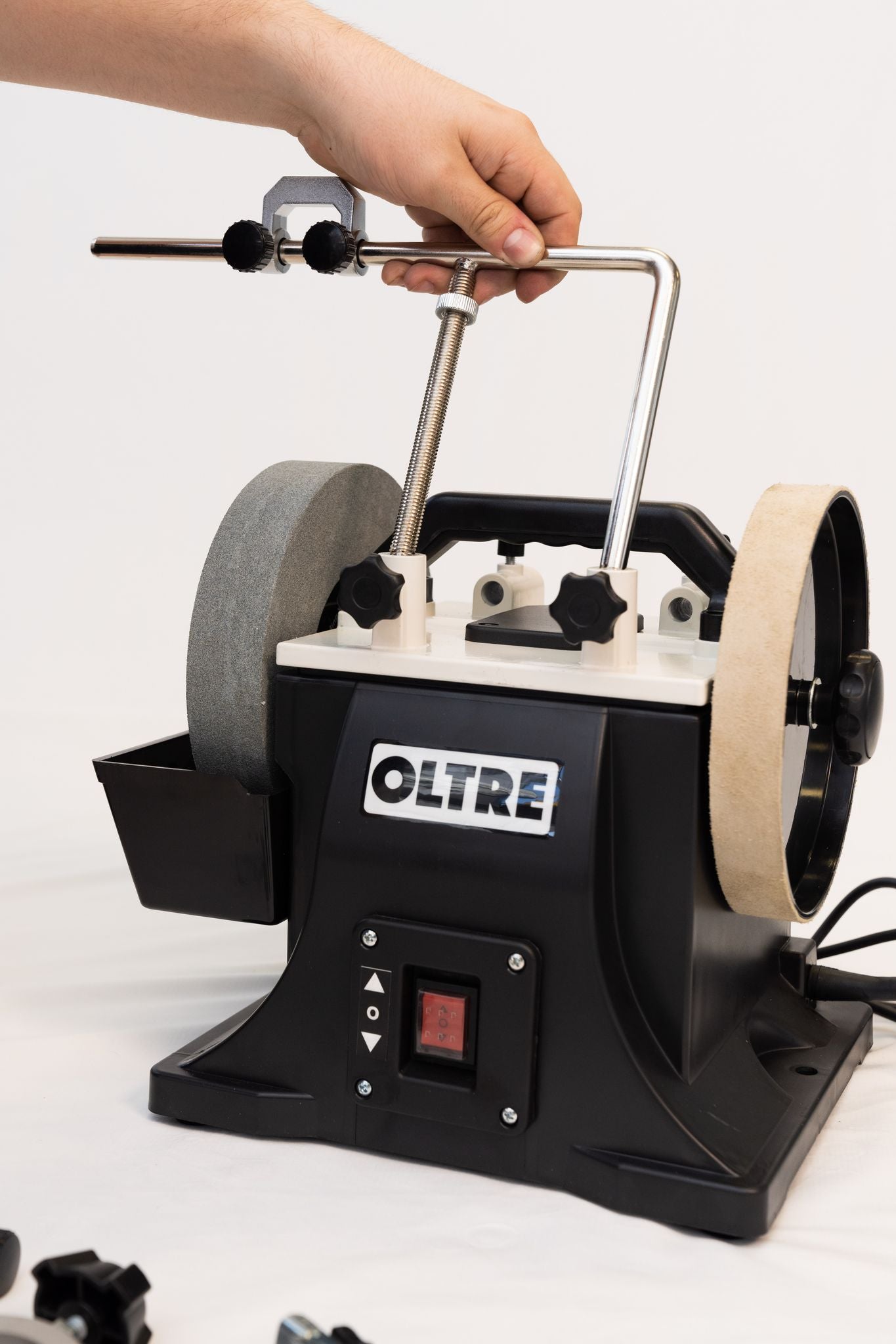 Oltre 200mm (8") Wet Stone / Water Cooled Sharpener & Buffer OT-WSS-200