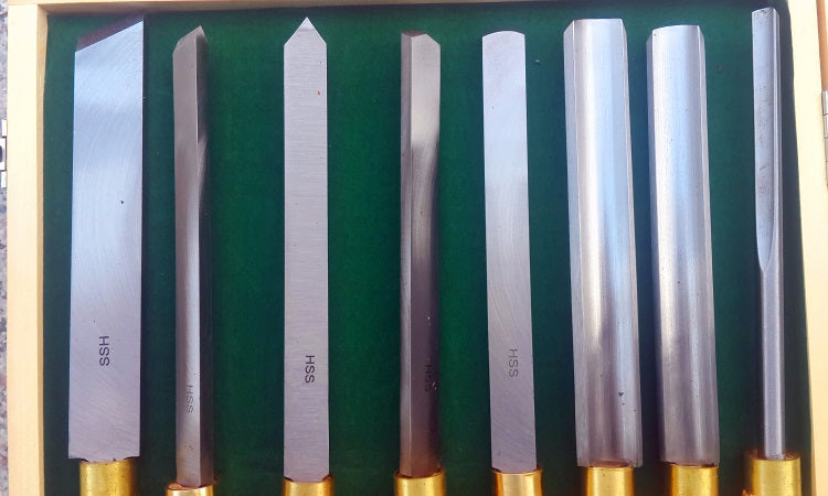 Oltre 8Pce Beginner HSS Woodturning Chisel Set