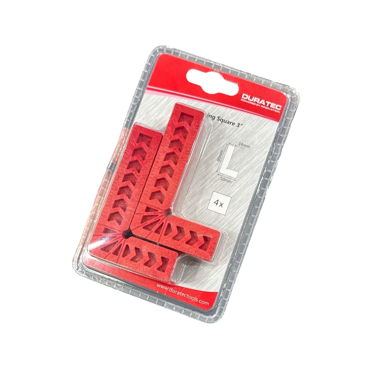 Duratec 4Pce Set of Mini Clamping Squares 867 by Duratec