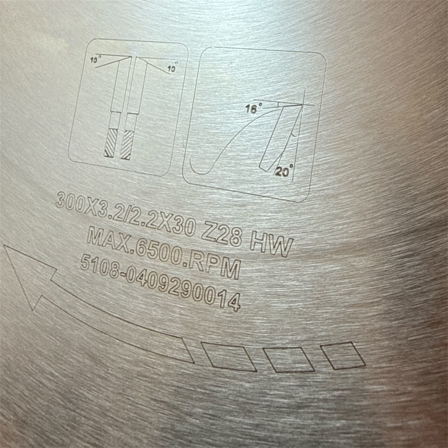 ToughCut 300mm x 30mm x 28T Tungsten Carbide Tipped (HW) BCGD V6 Circular Saw Blade - Suits Soft & Hard (Dry) Wood Cross Cutting