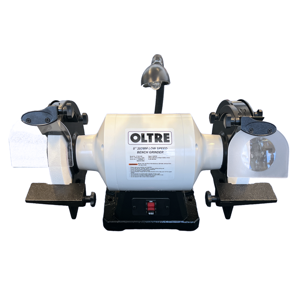 200mm (8″) 1HP Low Speed Bench Grinder OT-BG-200 by Oltre