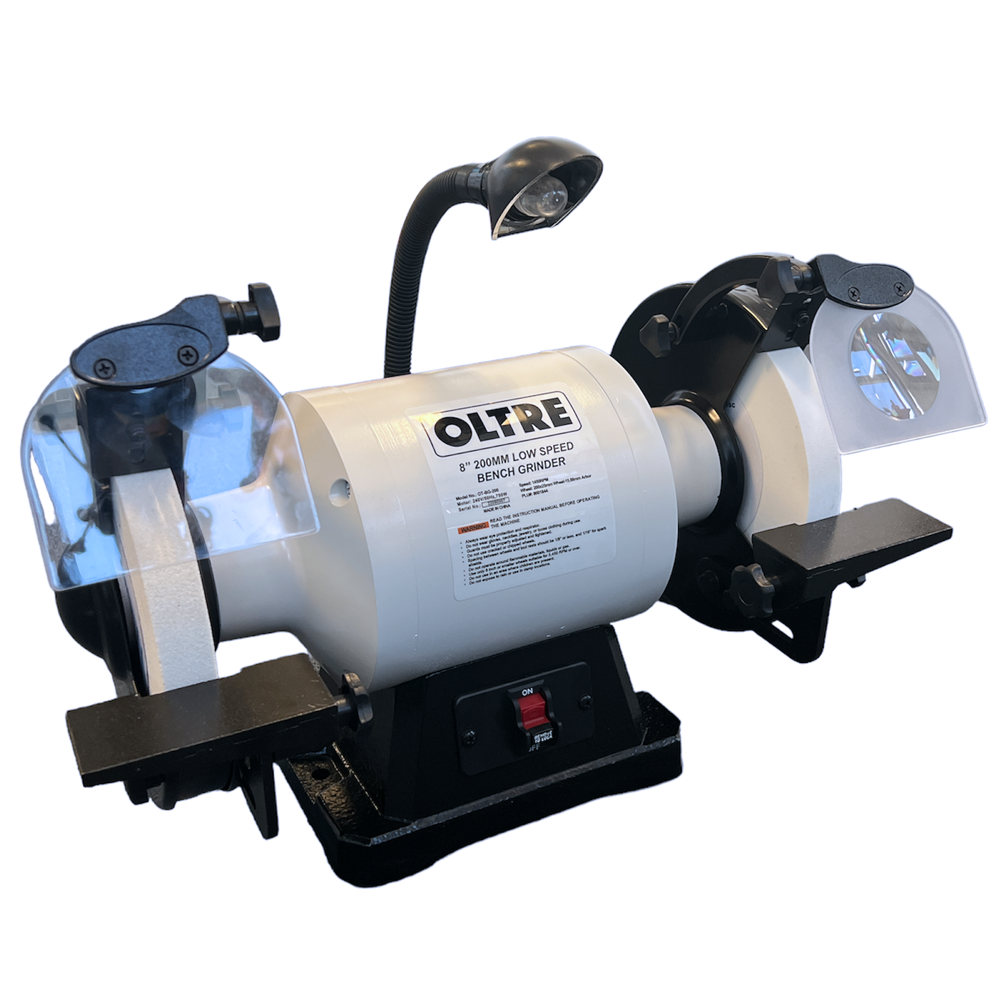 200mm (8″) 1HP Low Speed Bench Grinder OT-BG-200 by Oltre