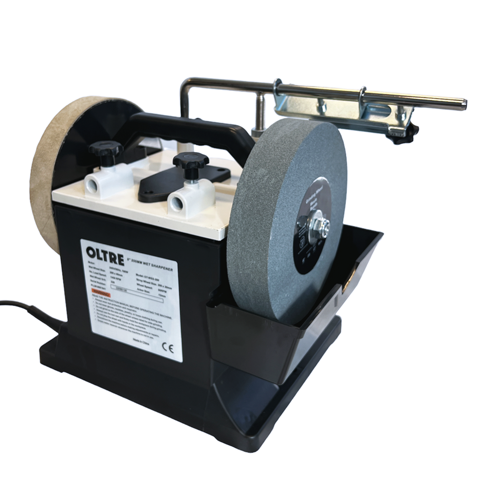 Oltre 200mm (8") Wet Stone / Water Cooled Sharpener & Buffer OT-WSS-200