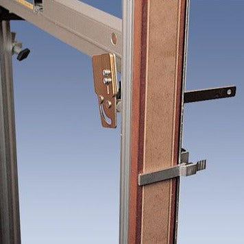 Securing the frames to the template.