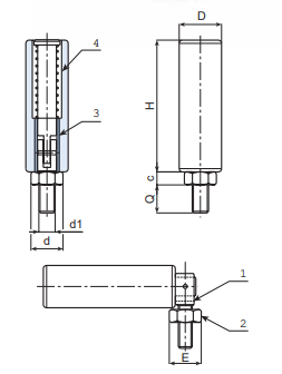 Revolving and Folding Handle - M13682.TM10X1701 by Boteco