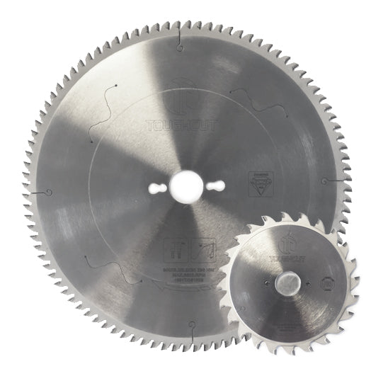 Panel Saw Blade Set | 300mm x 96T Diamond Tipped Blade TC.300.96.30 + 120mm x 24T Split Scribe Blade TC.120.24.20 by ToughCut