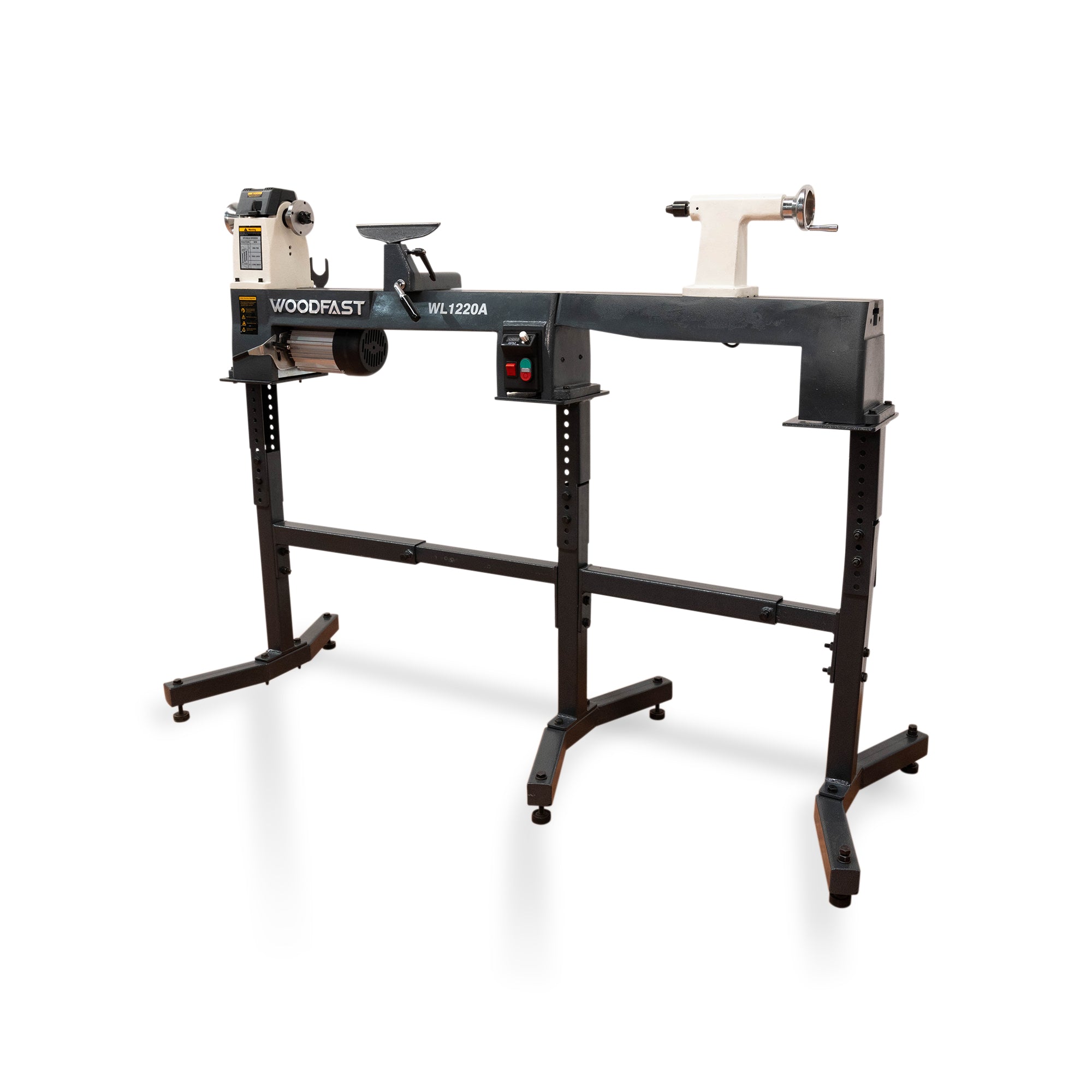 Woodfast 318mm (12") Swing x 508mm (20") Between Centres 0.75HP 240V Super Heavy Wood Lathe WL1220A
