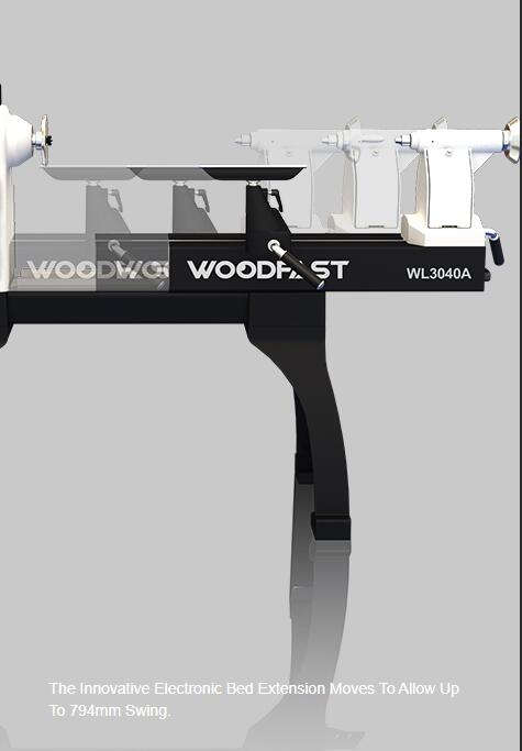 Woodfast 762mm (30") Swing x 1060mm (40") Between Centres Super Heavy Duty Wood Lathe 3HP WL3040A *Sold Out Again Due to High Demand | Restocking Soon - Expected Q1, 2026 - Pre-Order Recommended*