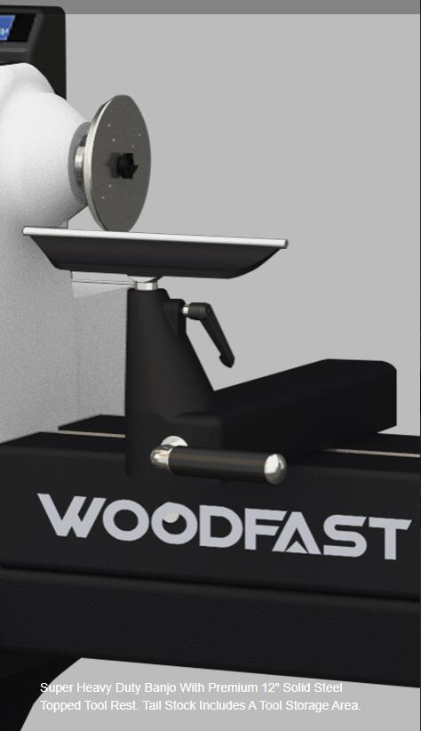 Woodfast 762mm (30") Swing x 1060mm (40") Between Centres Super Heavy Duty Wood Lathe 3HP WL3040A