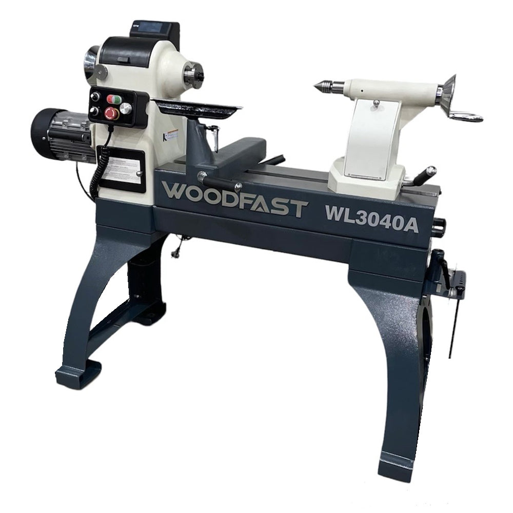 762mm (30") Swing x 1060mm (40") Between Centres Super Heavy Duty Wood Lathe 3HP WL3040A by Woodfast