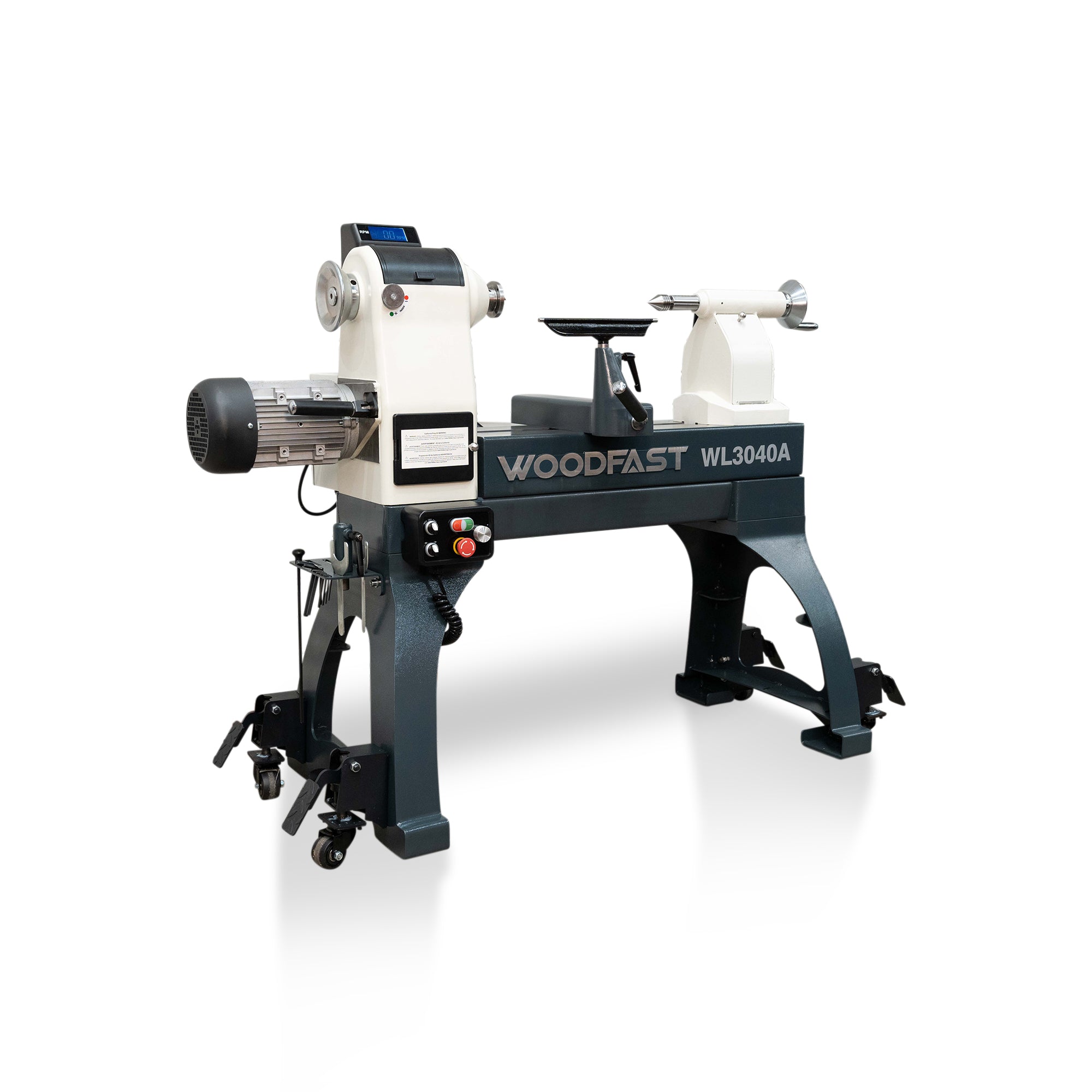 Woodfast 762mm (30") Swing x 1060mm (40") Between Centres Super Heavy Duty Wood Lathe 3HP WL3040A *Sold Out Again Due to High Demand | Restocking Soon - Expected Q1, 2026 - Pre-Order Recommended*