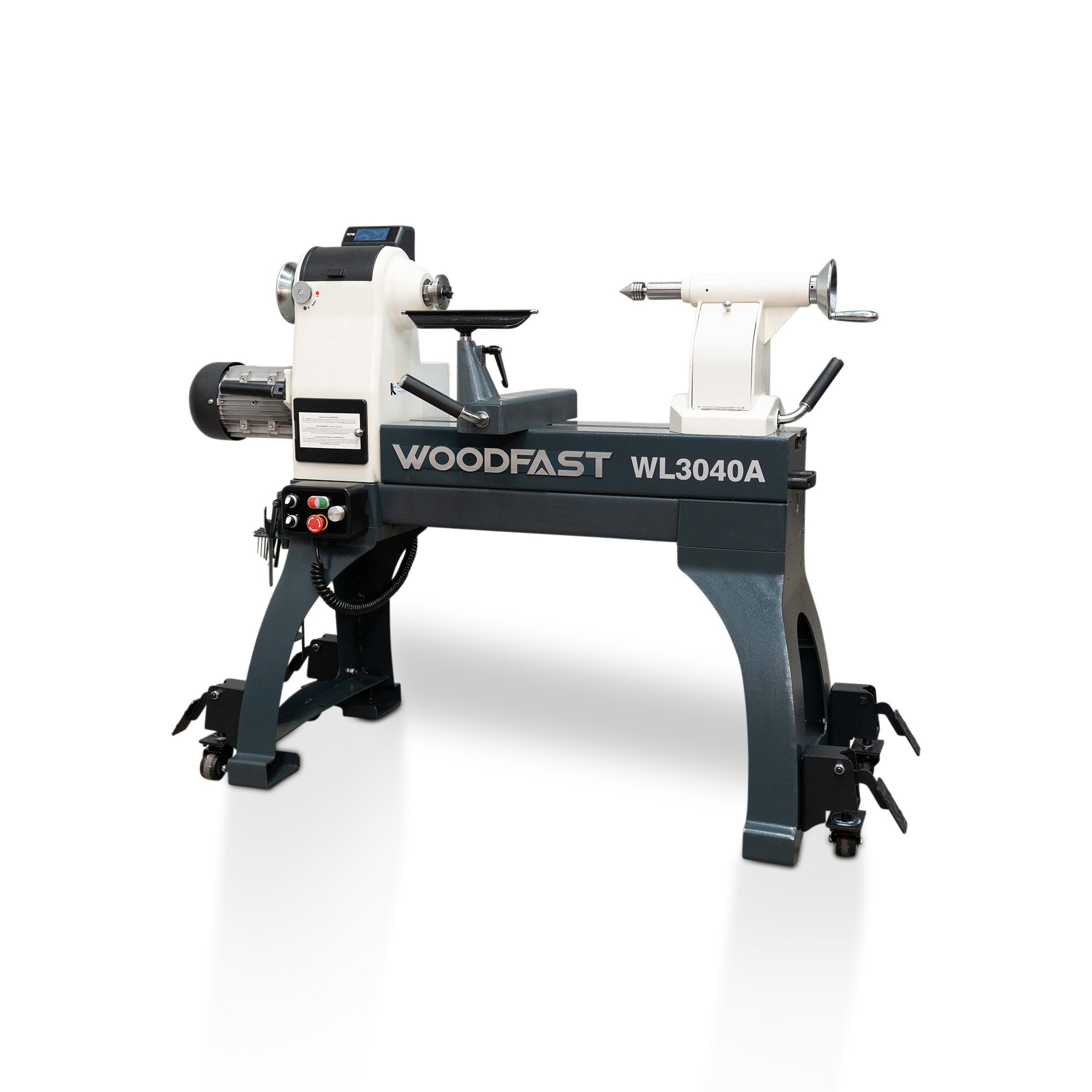 Woodfast 762mm (30") Swing x 1060mm (40") Between Centres Super Heavy Duty Wood Lathe 3HP WL3040A *Sold Out Again Due to High Demand | Restocking Soon - Expected Q1, 2026 - Pre-Order Recommended*