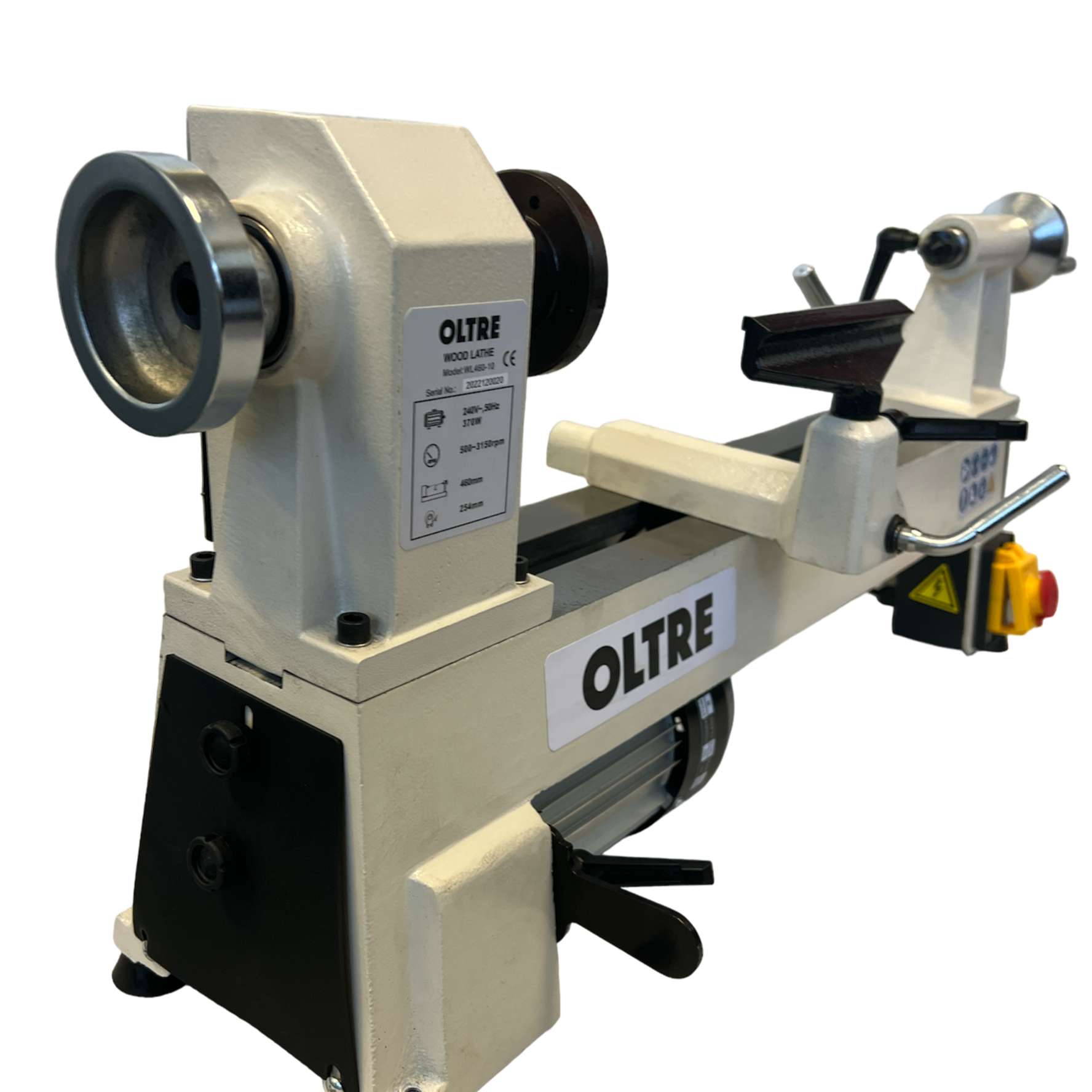 254mm (10") Swing x 460mm (18") Between Centres Woodturning Mini-Midi Economy Bench Lathe 0.5HP 240V OT-WL460-10 by Oltre