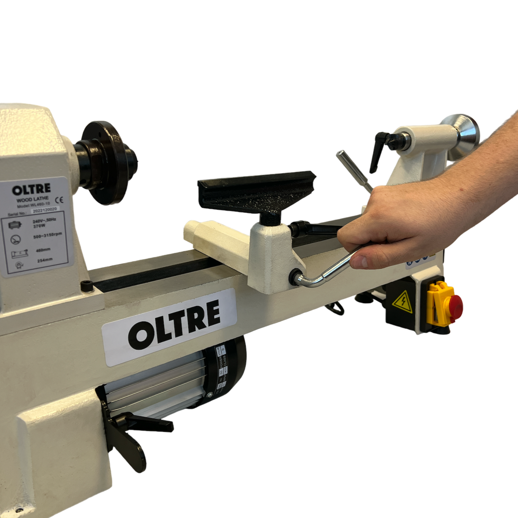 254mm (10") Swing x 460mm (18") Between Centres Woodturning Mini-Midi Economy Bench Lathe 0.5HP 240V OT-WL460-10 by Oltre
