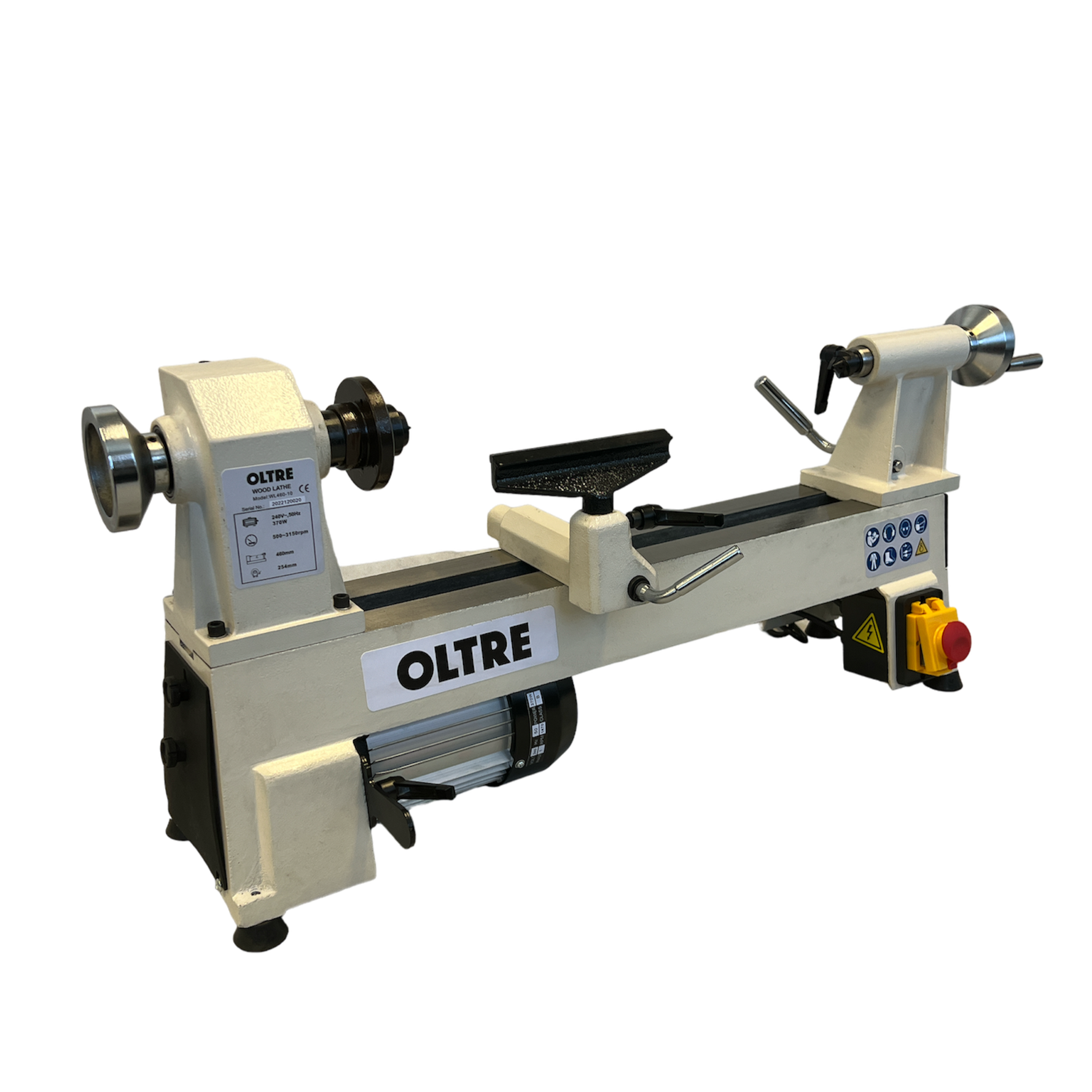 254mm (10") Swing x 460mm (18") Between Centres Woodturning Mini-Midi Economy Bench Lathe 0.5HP 240V OT-WL460-10 by Oltre