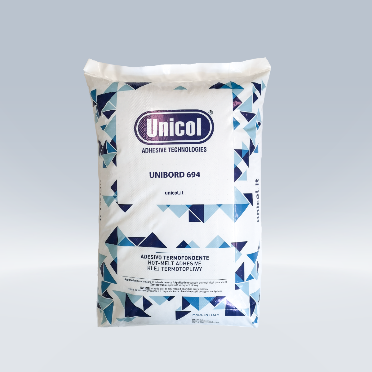 Unicol EVA Hot Melt Adhesive Pellets UNIBORD 694 - Suits 12-30m / Min. Edgebander Speeds
