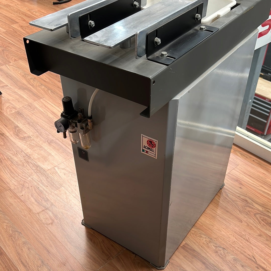 *Shop Soiled* Glue Spreader with Fixed Base (Two Head) Semi Automatic 9033X by Pizzi