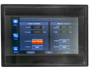 Au3tech Controller Laser welding machine support a variety of different swing types, automatic wire feeding and other functions.  The system is easy to operate and can display real-time input and output IO status, alarm information and motion status.  The process parameter library is stored in the laser cleaning and welding machine. Each mode corresponds to different parameter settings. After saving, you can directly select the corresponding mode next time without setting the parameters again.