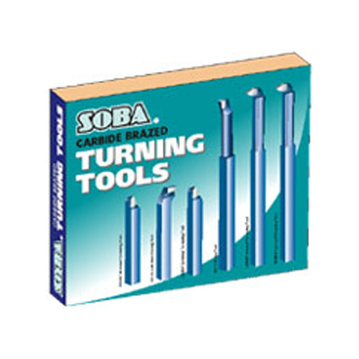 6Pce 10mm 3/8" Shank Carbide Metal Lathe Threading & Boring Brazed Turning Tool Set 131320 by Soba