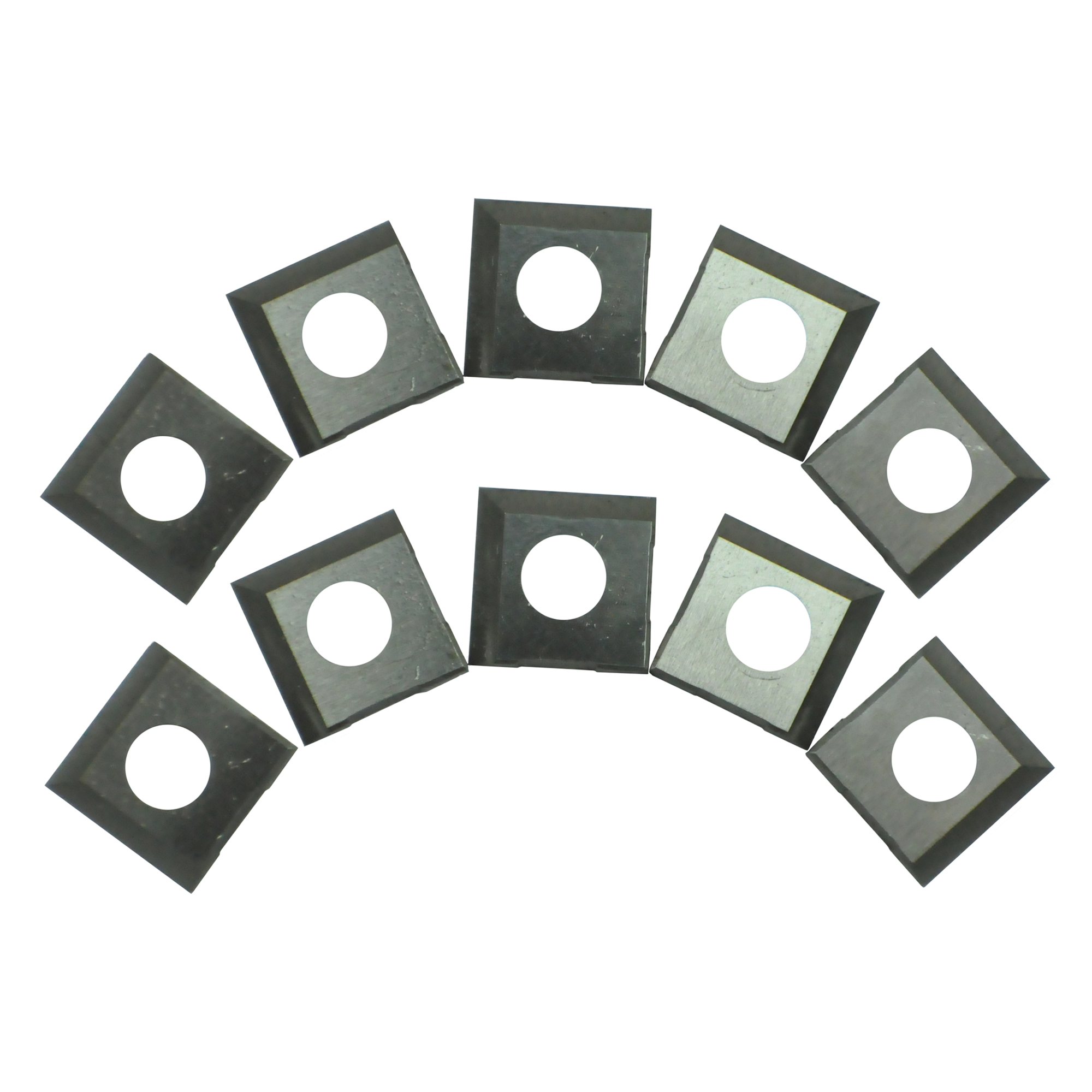 15mm x 15mm x 2.5mm Square 30 Deg 4 Sided TCT Insert Blade (10Pce) suit Spiral Cutter Head by Toughcut