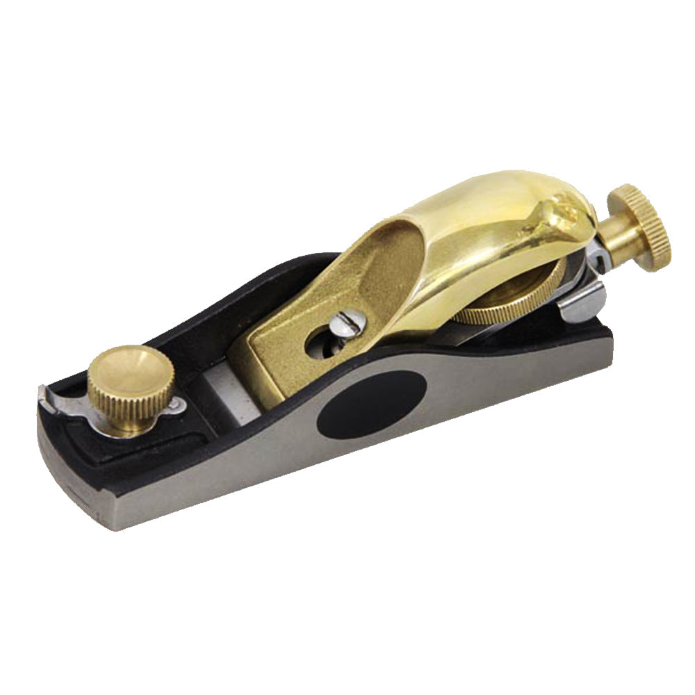 #9-1/2 150mm (6") Block Plane with Adjustable Mouth with Brass Cap 260610 by Soba