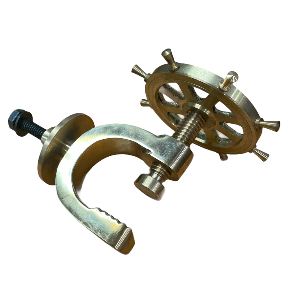 Brass Ship's Wheel Nut Cracker 261275 by Soba