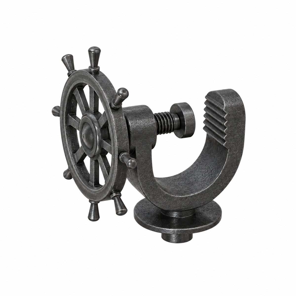 Cast Iron Ship's Wheel Nut Cracker 261276 - Nut Cracking Mechanism for Woodturning Projects