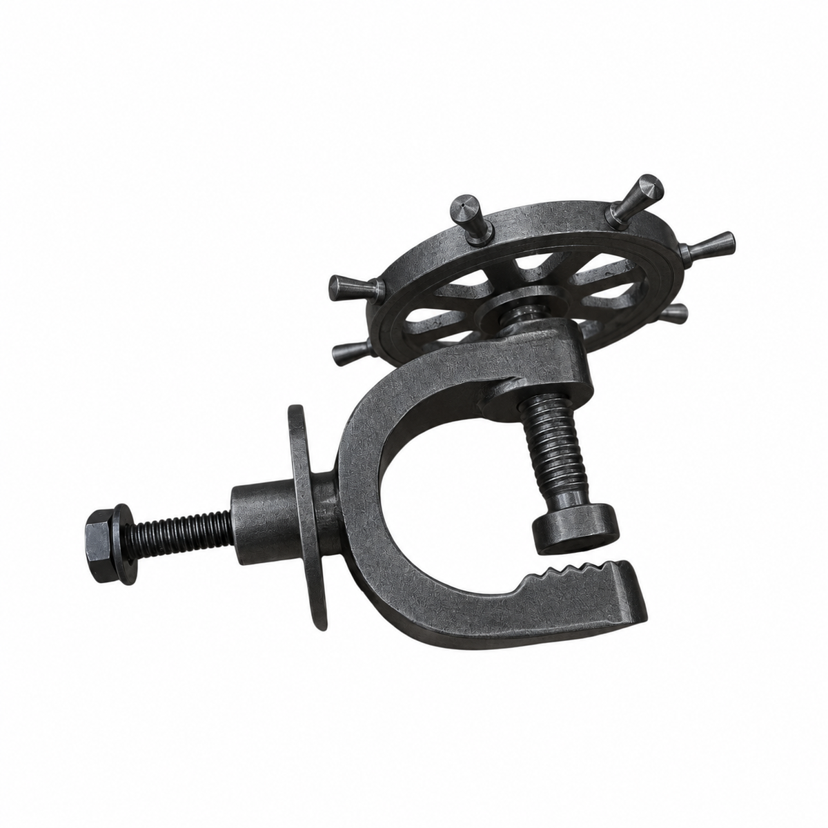 Cast Iron Ship's Wheel Nut Cracker 261276 - Nut Cracking Mechanism for Woodturning Projects
