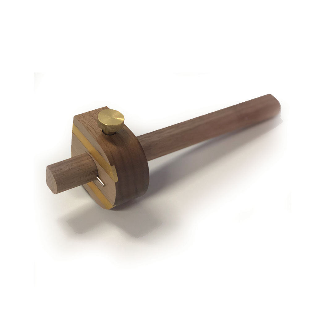 Half Round Inlaid Brass Plated Face Walnut Cutting Gauge 6A by Joseph Marples