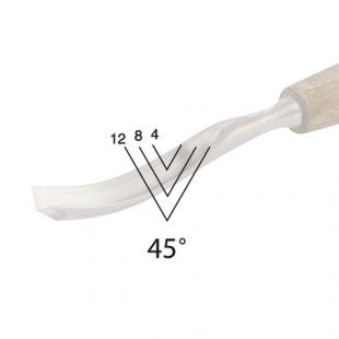 Straight Carving Chisel, Profile 49, PROFI by Narex