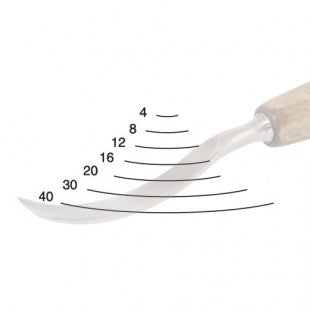 Straight Carving Chisel, Profile 3, PROFI by Narex