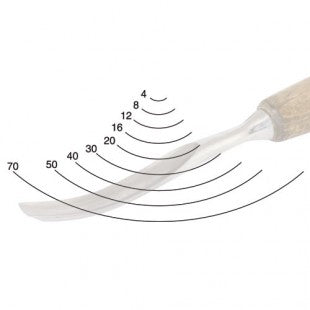 Straight Carving Chisel, Profile 7, PROFI by Narex