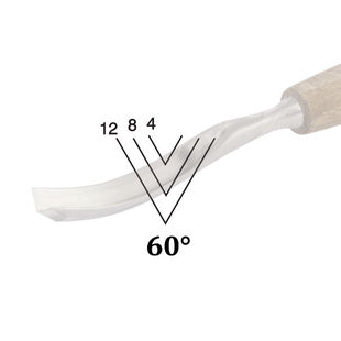 Straight Carving Chisel, Profile 41, PROFI by Narex